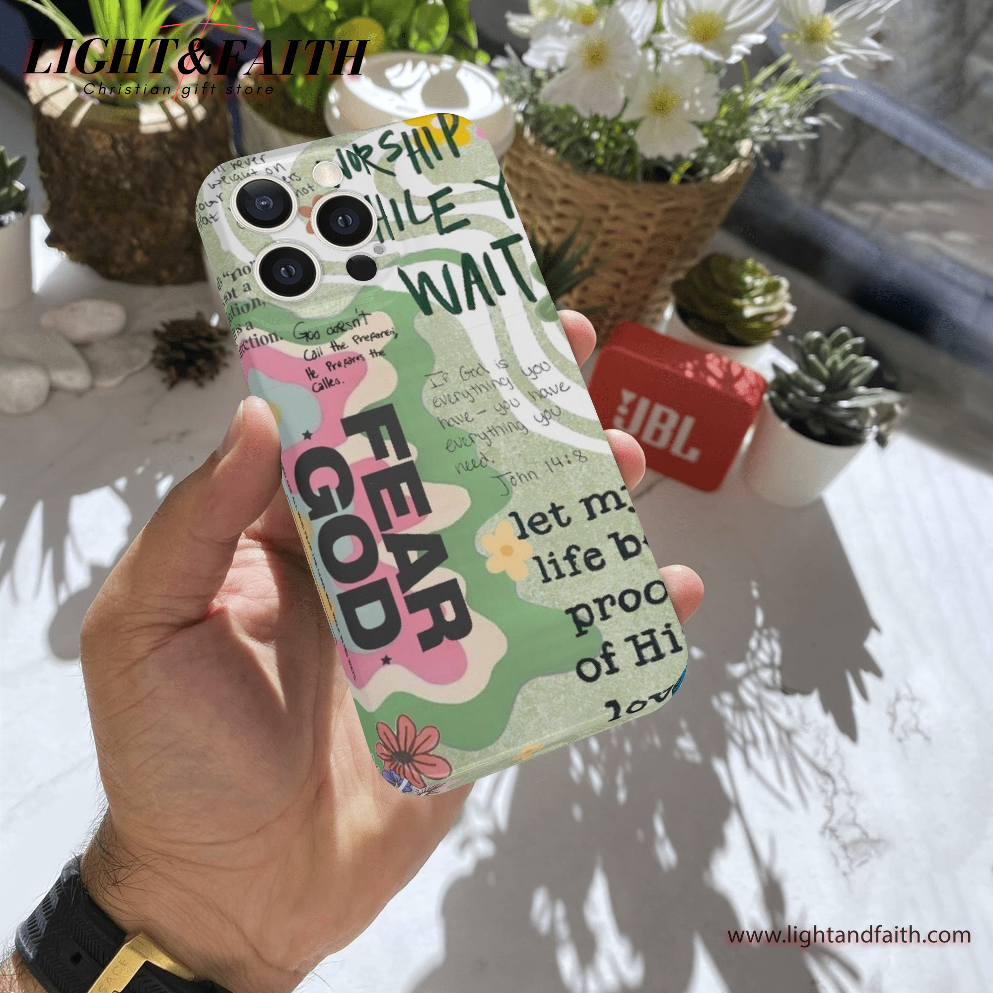 Fear God Phone Case, Christian Phone Case, Bible Verse Phone Case, Religious Gift, PCLAF02